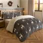 Stag Duvet Cover Pillowcase Bedding Set Soft Ribbed Fleece Quilt Double King Bed