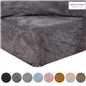 OHS Teddy Fleece Fitted Sheet Thermal Warm Single Double King Bedding NEW