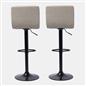 Bar Stool Faux Leather Adjustable 2 Kitchen Breakfast Counter Swivel Seat Chair
