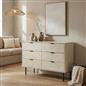 OHS Chevron Storage Unit Chest Engineered Wood 6 Drawer Cabinet Sideboard