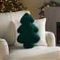 OHS Xmas Tree Cushion Christmas Decorative Scatter Pillow Festive Home Decor