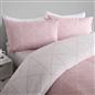 OHS Geometric Reversible Bedding Set Soft Quilt Duvet Cover with Pillowcase