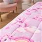 OHS Unicorn Weighted Blanket Kids 3kg Quilted Throw Sensory Sleep Therapy