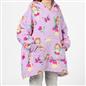 Kids Hoodie Blanket Oversized Sherpa Fleece Jumper Sweatshirt Soft Warm Throw