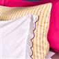 OHS Scallop Edge Bedding Set Microfibre Contrast Duvet Cover with Pillowcase