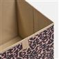 OHS Storage Cube Boxes Animal Print 2/4 Pack Folding Shoe Organiser Tidy Set