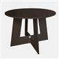 OHS Angular Dining Table 4-Seater Round Circle Kitchen Tables Engineered Wood