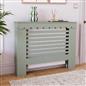 OHS Scallop Radiator Cover Engineered Wood Modern Side Board Cabinet Shelf
