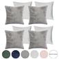 OHS Waffle Fleece Cushion Covers 2/4 Pack Soft Filler Decor