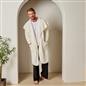 OHS Waterfall Long Cardigan Warm Teddy Fleece Open Front Wrap Loungewear Outwear