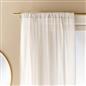 OHS Linen Look Voile Net Curtains 2 Panels Rod Slot Top Pair Home Set 55x87