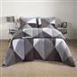 OHS Geometric Teddy Fleece Coverless Duvet Quilt Bedding Set 10.5 TOG Pillowcase