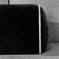 OHS Piped Edge Bolster Cushion Matte Velvet Bedroom Sofa Plump Filled Pillow