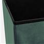 OHS Folding Ottoman Storage Box Footstool Tub Space Saving Velvet Seat