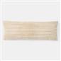 OHS Ribbed Bolster Pillow Faux Fur Long Luxury Soft Maternity Support Cushion