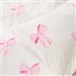 OHS Bows Fleece Bedding Set Winter Warm Sherpa Duvet Cover with Pillowcase