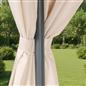 OHS Metal Garden Gazebo with Curtains Outdoor Party Tent Canopy Waterproof
