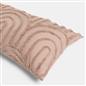 OHS Tufted Arches Bolster Cushion Fleece Soft Maternity Support Filled Pillow