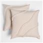 OHS Tufted Contour Cushion Covers 2 Pack Decorative Square Pillowcases