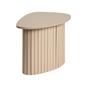 OHS Madison Side Table Ribbed Wood Effect Corner Bedside Coffee Table