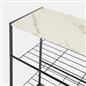 OHS Manhattan Shelf Storage 4 Tier Shoe Organiser Unit Hallway Office Home
