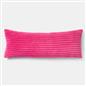 OHS Ribbed Bolster Pillow Faux Fur Long Luxury Soft Maternity Support Cushion