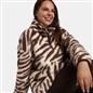 OHS Zebra Half Zip Hoodie Teddy Fleece Winter Thermal Jumper Pullover