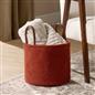 OHS Storage Basket Handles Boucle Fleece Laundry Clothes Organiser