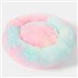 OHS Pet Bed Calming Fluffy Plush Fleece Dog Anti Anxiety Round Donut Washable