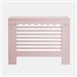 OHS Scallop Radiator Cover Engineered Wood Modern Side Board Cabinet Shelf