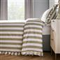 Frill Duvet Cover Bedding Set Pillowcase Stripe Quilt Luxury Double King Size
