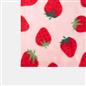 OHS Strawberry Print Throw Soft Polar Fleece Lightweight Blanket - 120 x 150cm