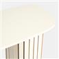 OHS Madison Console Table Ribbed Engineered Wood Entryway Display Unit Decor