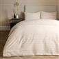 OHS Ribbed Fleece Bedding Set Soft Faux Fur Thermal Duvet Cover with Pillowcase 