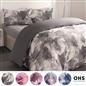 OHS Marble Bedding Set Reversible Duvet Cover with Pillowcase Single Double King