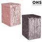OHS Laundry Bag Crushed Velvet Foldable Compact Clothing Shoe Toy Storage Basket