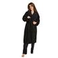 OHS Tufted Dressing Gown Soft Fleece Robe Thermal Bathrobe Hooded Loungewear