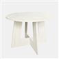 OHS Angular Dining Table 4-Seater Round Circle Kitchen Tables Engineered Wood
