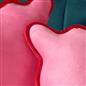 OHS Scallop Edge Cushion Covers Matte Velvet Square Pillowcases Filled Multipack