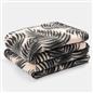 Palm Leaf Throw Over Bed Blanket Soft Garden Chair Fleece Warm Travel Bedspread