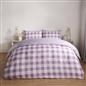 OHS Gingham Duvet Cover Bedding Set Check Quilt Pillowcase Reversible