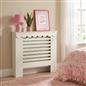 OHS Scallop Radiator Cover Engineered Wood Modern Side Board Cabinet Shelf