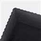 OHS Storage Box Lid Ottoman Folding Ribbed Fleece Footstool Tub Seat