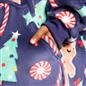 OHS Xmas Blanket Hoodie Kids Christmas Print Sherpa Oversized Hooded Throw