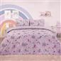 Dreamscene Unicorn Kingdom Duvet Cover and Pillowcase Kids Pink Star Bedding Set