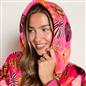 OHS Autumn Hoodie Blanket Pumpkin Prints Fleece Wearable Throw Sherpa
