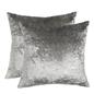 Sienna Cushion Covers Crushed Velvet Luxury Pack of Filled Insert Pad, 45 x 45cm