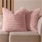 OHS Thick Rib Cushion Covers Faux Fur Soft Fleece Square Pillowcases Home Decor