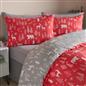Scandi Duvet Cover Bedding Set Reversible Christmas Quilt Single Double King Bed