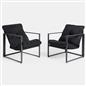 OHS Miami Table Chair Set 4PC Garden Patio Furniture Outdoor Metal Frame